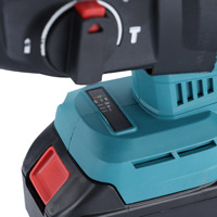 Perceuse à percussion sans fil de qualité industrielle 220V, moteur sans balais 100Nm, 3 modes, batterie 6.0Ah, perçage portable du béton, 800W 1500W