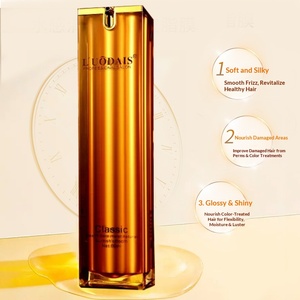 Flacon carré en acrylique transparent Lodexia pour huile capillaire universelle, améliore les frisottis, sans rinçage, produit authentique pour salons de coiffure - Product Image 2