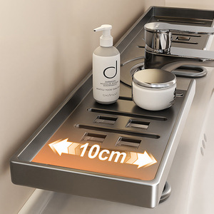 Organizzatore Multifunzionale Verticale per Rubinetto, <span class=keywords><strong>Mensola</strong></span> per Cosmetici, Accessori per Cucina e <span class=keywords><strong>Bagno</strong></span> - Product Image 4
