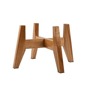 Support pour gamelle pour chien en bois d'acacia, 7 pouces de haut, lot de 2, support surélevé pour gamelle pour petits et moyens chiens, support en bois uniquement - Product Image 4