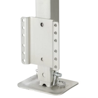 Cric de remorque carré robuste côté vent boulon zingué bateau utilitaire jambe de descente supports coin pièces stables nouvel accessoire de remorque