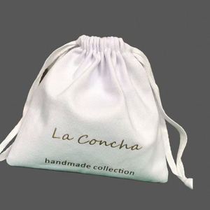 Sacs à poussière en toile personnalisés en gros avec cordon de serrage, poignée en corde, sacs à main à motifs, pour bijoux, vêtements, chaussures, sacs à main de luxe, robes, mini sacs de voyage - Product Image 6