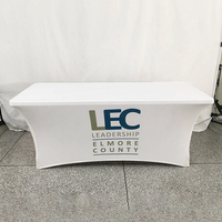 Housse de table ajustée en spandex pour stand de salon professionnel