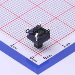 UK-B0219-CJ-250 Tactile Switch Through hole-4P,6x6mm Switch Single Pole Single Throw Rectangle Button 2.5N Through Hole - Product Image 2