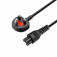 Cable de Alimentación con Enchufe del Reino Unido a C5, 1.2-1.8M |   Cable de Carga Rápida Estándar Británico de 3 Pines para Computadora/Impresora