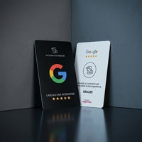 Etiqueta de Mesa con Código QR, NFC e Impermeable con RFID para Reseñas de Google en Hoteles