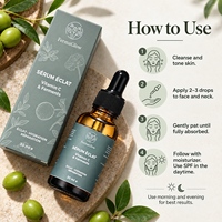 Sérum Visage Éclaircissant, Hydratant, Réparateur et Antioxydant à la Vitamine C, Glutathion et Centella, à base de Prune de Kakadu Fermentée