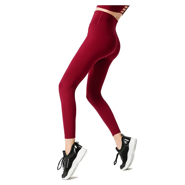 Pantalon de Yoga à haute élasticité pour femmes, Leggings de sport, serré, couleur chair, pour Fitness et Yoag, nouveauté