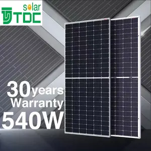 Panel surya n-jenis gudang Eropa 550W 560W sel panel surya 182mm 540W 545W panel surya siang dan malam