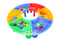 Ensemble de table et de chaises de jeu en plastique pour enfants au design moderne, meubles colorés pour la maison, le bureau et les jeux de fête
