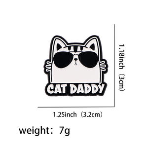 Venta al por mayor de broches de animales lindos gatos mamá papá suave solapa pines para gatos amante regalo en sombreros ropa y bolsos - Product Image 5