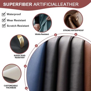 Microfiber Lichi Grain Faux <strong>Leather</strong> Roll Rexine Vegan Embossed PVC Artificial PU Synthetic Waterproof Eco-Friendly Bag - Product Image 2