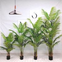 Plantes artificielles en pot, plante artificielle de palmier, fausse plante de palme de fougère, plante de palmier de Kwai