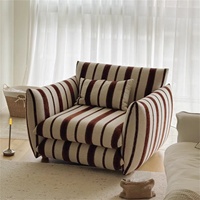 Donna 2026 Französischer Stil Baumwoll-Leinen-Stoff Serlia Sofa Wohnzimmer Kleine Wohnung Einzelsitz Gerade Reihe Freizeit-Liegestuhl