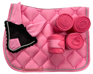 पेशेवर घोड़े के जूते बराबरी सेट घुड़सवारी जूते + काठी पैड फ्लाई घूंघट + घोड़े - Product Image 3