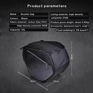 Accesorios para Motocicleta Bolsa de Depósito y Herramientas para Scooter Universal para YAMAHA TMAX 530 NMAX 125 150 155 <span class=keywords><strong>XMAX</strong></span> - Product Image 2