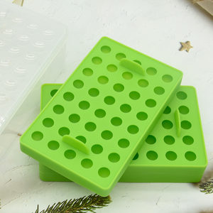 Dễ Dàng Phát Hành BPA Free 40 Khoang Nhỏ Vòng Whiskey Ice <span class=keywords><strong>Ball</strong></span> Maker Khuôn Vòng Tròn Nhỏ Tái Sử Dụng Sphere Ice Cube Khuôn Với <span class=keywords><strong>Container</strong></span> - Product Image 3