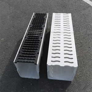 รางระบายน้ำโพลิเมอร์สำเร็จรูป ฝาครอบรางน้ำฝน ระบายน้ำล้นสำหรับสระว่ายน้ำ รางระบายน้ำฝน - Product Image 6