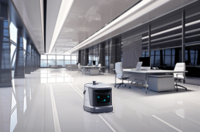 Nettoyeur de sols commercial, best-seller, serpillière robotisée à recharge automatique contrôlée par application, réservoir d'eau de 8 L pour les hôpitaux