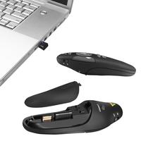 Nuevo Control Remoto Inalámbrico USB RF 2.4GHz con Puntero Láser Rojo, Alcance de 50-100M para Mac/Win/Computadora/Laptop