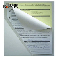 Papel Autocopiativo de 3 Capas, Papel Offset para Impresión de Notas, Rollos de Papel Multiparte para Recibos, Facturas, Impresión de Tarjetas de Visita