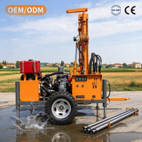 Machine de forage de puits d'eau portable 300M la plus vendue, équipement de forage de puits d'eau, machine de forage de trous d'eau CE ISO9001