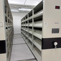 Compacteur mobile électrique intelligent en acier pour l'archivage, la bibliothèque, le musée, le stockage