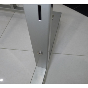 Steel Modern Slotted Retail Store Display Rack with Removable Hanging <strong>Rail</strong> and Tube Hang Rack - Product Image 4