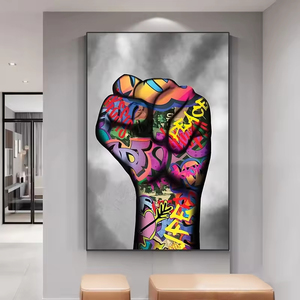 Affiches de graffitis Art déco modernes Diverses peintures pop gestuelles sur <span class=keywords><strong>toile</strong></span> imprimée pour la décoration de la maison - Product Image 4