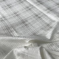 Haute qualité italien satin de soie jacquard tissu soie viscose jacquard tissu luxe vêtement soie tissu