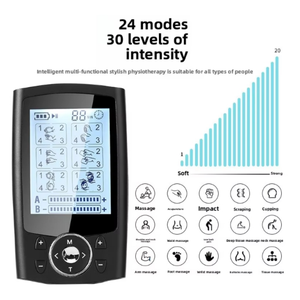 Appareil de massage à basse fréquence numérique TENS Physiotherapy Instrument pour la relaxation et le soulagement du cou et des épaules - Product Image 3