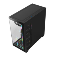 Boîtier PC AntarcChill Micro-ATX/ITX Mid Tower, vente en gros d'usine, boîtier de jeu transparent à vue complète, en stock