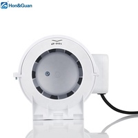 Ventilateur de gaine en ligne Hon&Guan, vente chaude, grande puissance, silencieux, pour salle de bain, cuisine, plantation, élevage