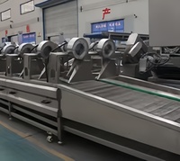 ZHUOYU Automatische Flitsdroogmachine PLC Kerncomponenten voor Groente/Fruitverwerking Snacks SUS304 Materiaal Elektrisch/Gas