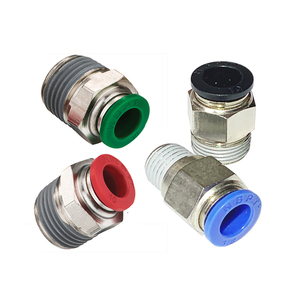 M12 1/4&quot; 3/8&quot; NPT Thread Pneumatic Fitting <strong>Connectors</strong> PC Straight Male Push in to <strong>Connect</strong> Brass <strong>Pipe</strong> Fittings Air Tube Fittings - Product Image 5