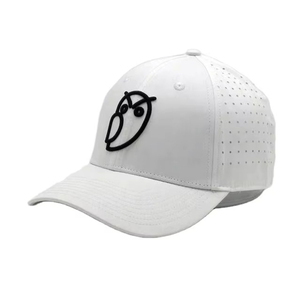 Gorra <span class=keywords><strong>de</strong></span> Béisbol Personalizada al por Mayor <span class=keywords><strong>de</strong></span> 5 Paneles con Logotipo <span class=keywords><strong>de</strong></span> <span class=keywords><strong>Goma</strong></span> PVC, Impermeable, con Orificios Cortados con Láser, Gorra Deportiva <span class=keywords><strong>de</strong></span> Alto Rendimiento para Papá - Product Image 3