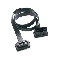 Câble OBD 12V mâle-femelle 16 broches, forme plate, câble OBD2 assemblé, câble d'extension OBDII de SETOCONT ST-SOC-511A 60CM