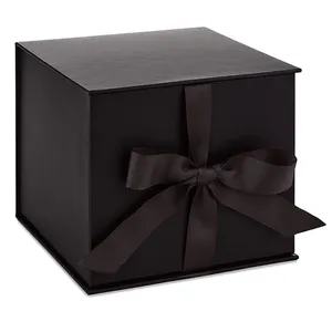 护肤豪华礼品盒带缎面奶油美容产品包装盒定制指甲油纸板收纳盒