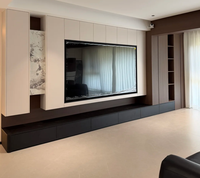 Meuble TV flottant moderne, support mural pour téléviseur, console multimédia avec rangement pour le salon