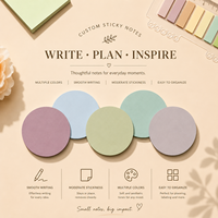Bloc-notes transparent personnalisé S3012 Morandi en PET coloré, bloc-notes autocollant, bloc-notes adhésif pour usage au bureau