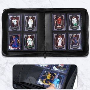 4 Pockets Durable Transparent PU Leather <b>Card</b> <b>Binder</b> with Top Opening for <b>Card</b> Collection - Product Image 5