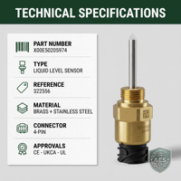 Capteur de niveau de liquide CLS40 X00E50205974 pour moteur marin et générateur diesel