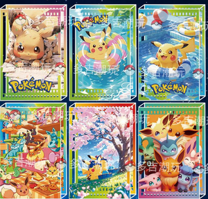 YQ Pokemoned Duoji Ladrillo de arena fluida <span class=keywords><strong>3D</strong></span> de acrílico 151 con cuentas de cristal de vidrio ultra premium, arte decorativo divertido Mega Dream Nightblade - Product Image 3