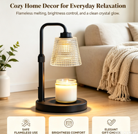 Lampe chauffe-bougie avec minuterie, cadeaux de déménagement, décoration pour nouvelle maison