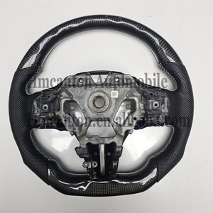 พวงมาลัยหนังรูพรุนคาร์บอนไฟเบอร์รุ่นใหม่สำหรับรถยนต์อินฟินิตี้ คิว50 - Product Image 5