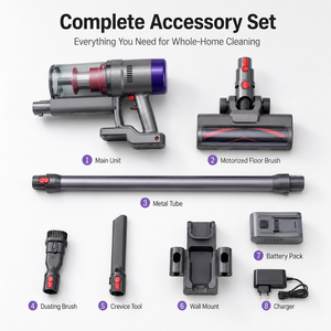 23kPa Cordless Stick <b>Vacuum</b> Cleaner 200W BLDC Motor Up to 50Min Runtime HEPA Handheld <b>Vacuum</b> for Home Car - Product Image 6
