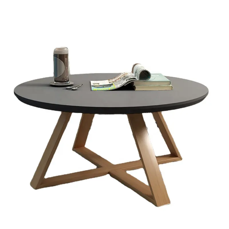YWJ-ריהוט מחיר נמוך רגלי עץ שולחן טלוויזיה ושולחן קפה סט שולחן קפה מרכזי