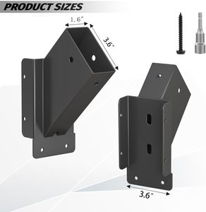 Structure de support pour pavillon extérieur avec angle renforcé à 45 degrés et trous pour connexions en <span class=keywords><strong>bois</strong></span> et en rotin - Product Image 2