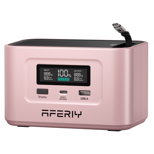 محطة طاقة صغيرة محمولة بشاشة LED طراز AF-PB010 بسعة 99.2 واط/ساعة مع منفذ USB وبطارية ليثيوم لشحن الهواتف وأجهزة الكمبيوتر المحمولة - Product Image 2