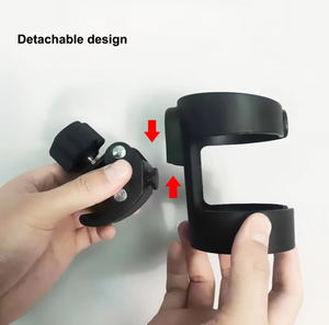 Supporto Doppio per Oggetti per Sedia a Rotelle - Portabottiglie e <span class=keywords><strong>Porta</strong></span> Telefono Girevole a 360 Gradi per Viaggi con Bambini e Terapia Riabilitativa - Product Image 6